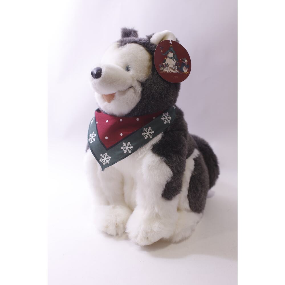 Mervyn's, Husky Dog, 1999, Debbie Mumm, Christmas, Soft Toy, ~ 250729-WH 1333